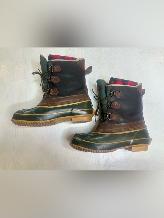 Greatland Duck Boots Mens 9 Thermolite Insulated Green Brown Waterproof Winter